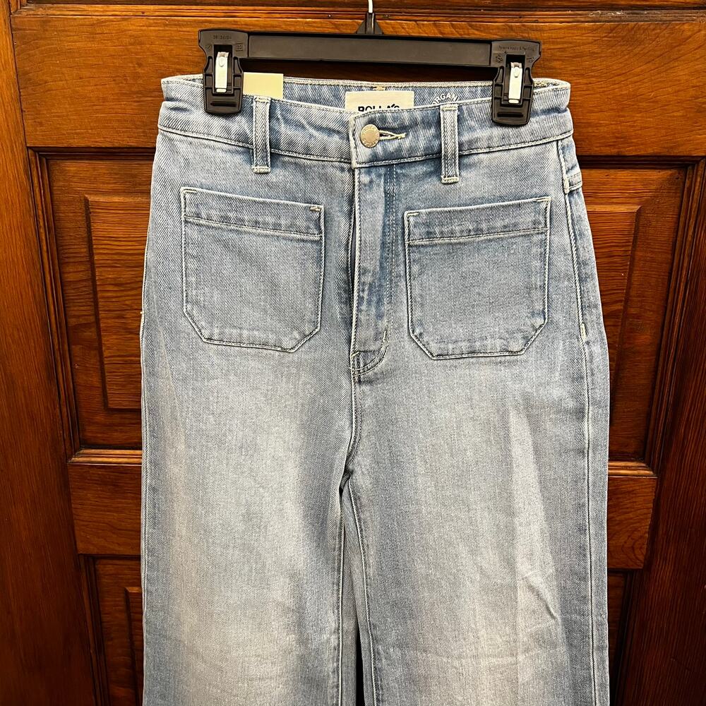 Rolla's High Rise Wide Leg Jeans size 24 NWT's Blu Jeans $129 - Picture 2 of 15